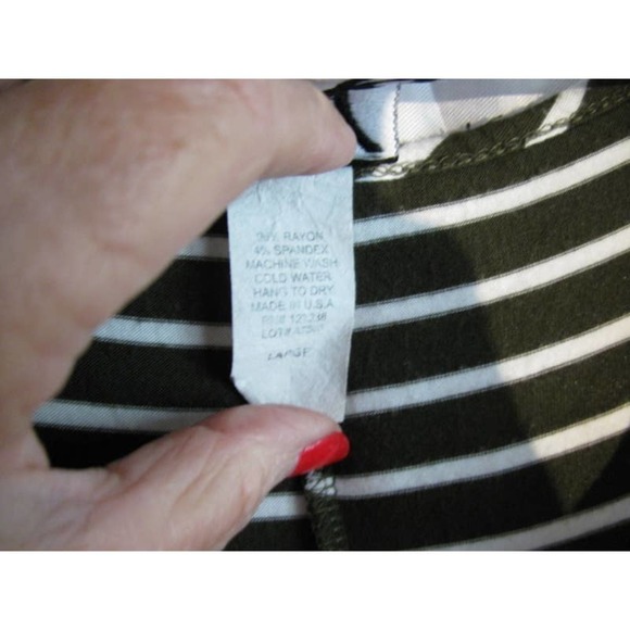 TMJ Black/white, assymetric hem, tshirt tunic SZ L - Picture 5 of 9